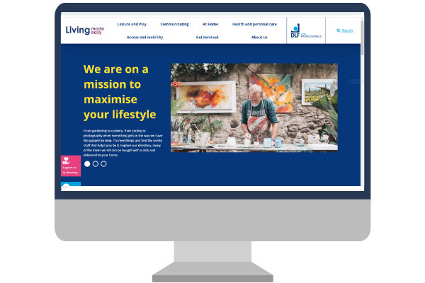 Screen grab of Living Made Easy, Europe's largest marketplace