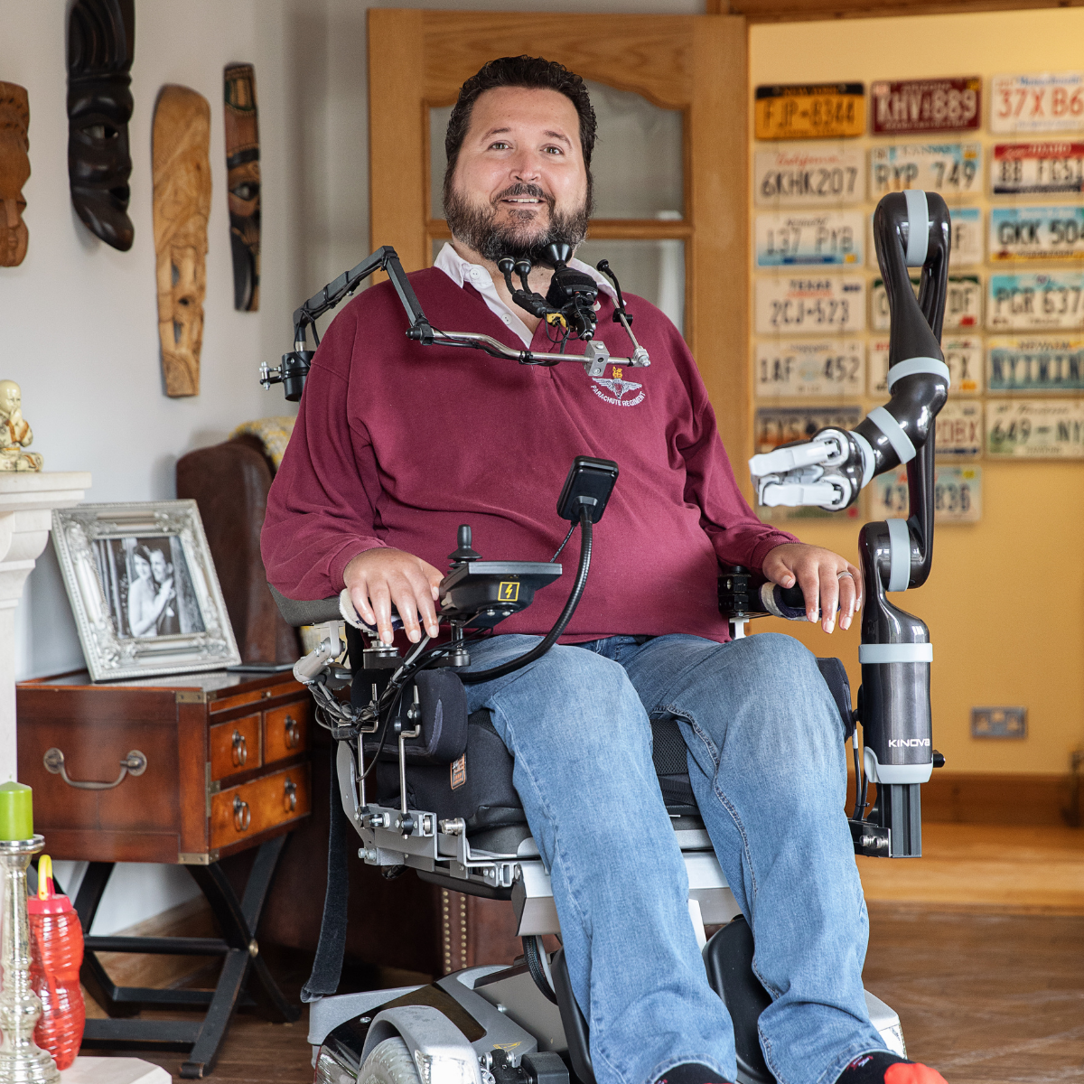 Jon is back in control with his assistive robotic arm…