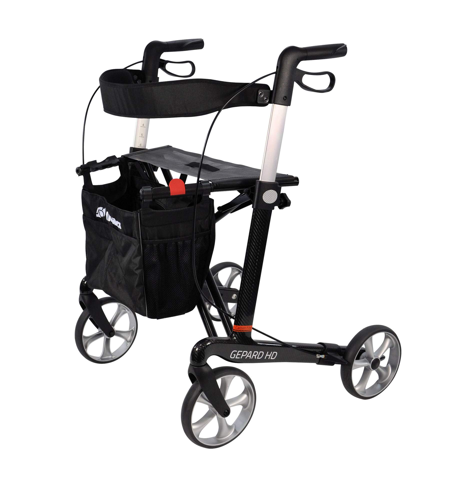 Gepard Carbon Fibre Heavy Duty Rollator 62CM