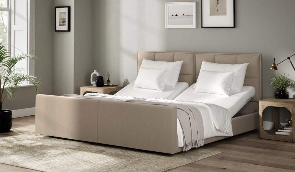 Bakare® Signature Split Double Adjustable Upholstered Bed 2