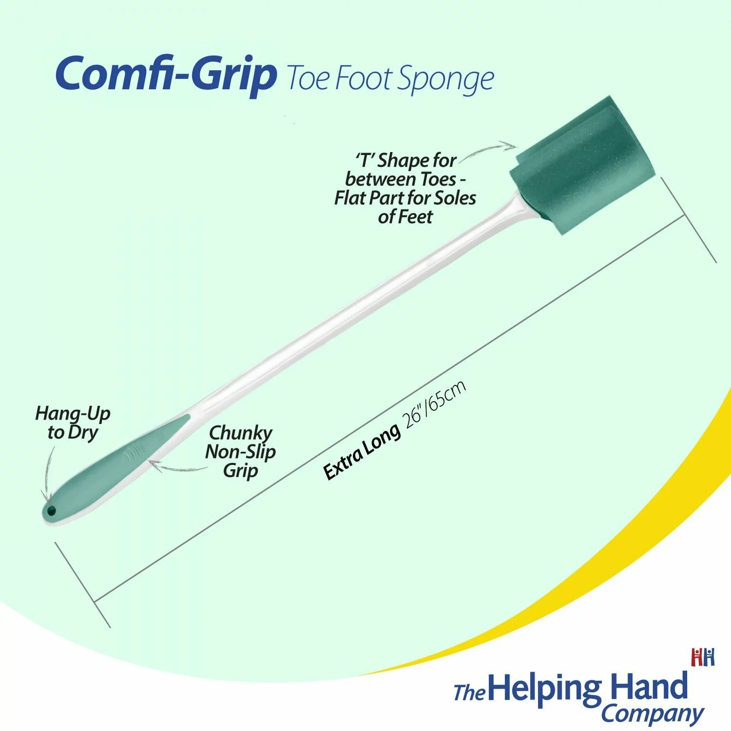 Comfi-Grip Toe-Foot Long Handled Sponge 6