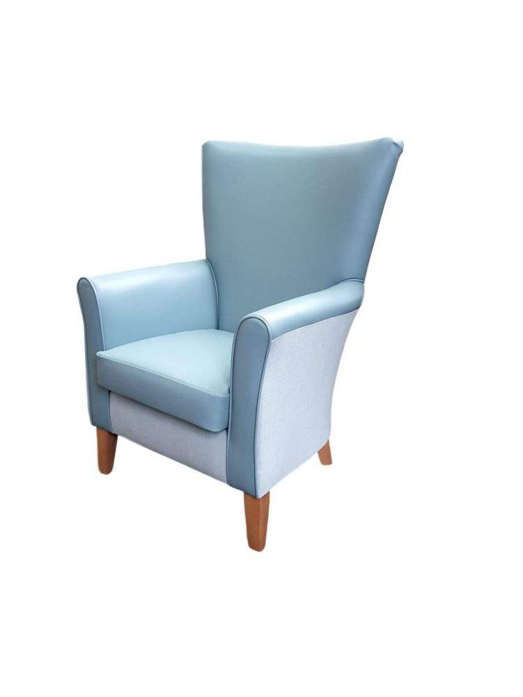 Amanda high back chair with Aston vinyl inner 1