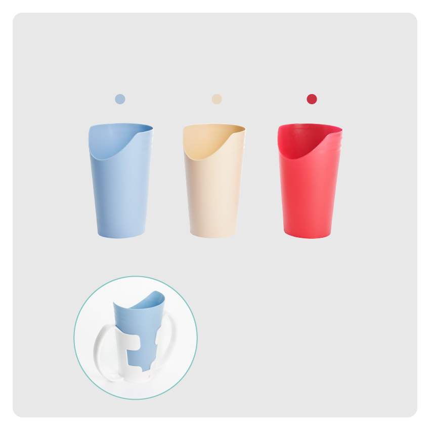 Nose Cut Out Cup (Cream, Blue, Red, White) 3