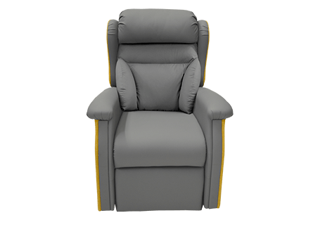 Symphony chair in grey and yellow colours.