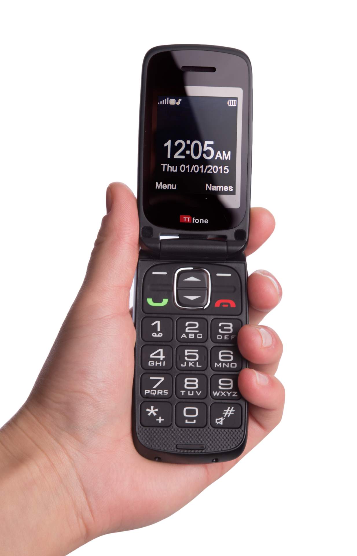 caseroxx Borsa in pelle con clip da cintura compatibile con Nokia 3210 (2024) da vera pelle, borsa con clip da cintura e finestra in nero
