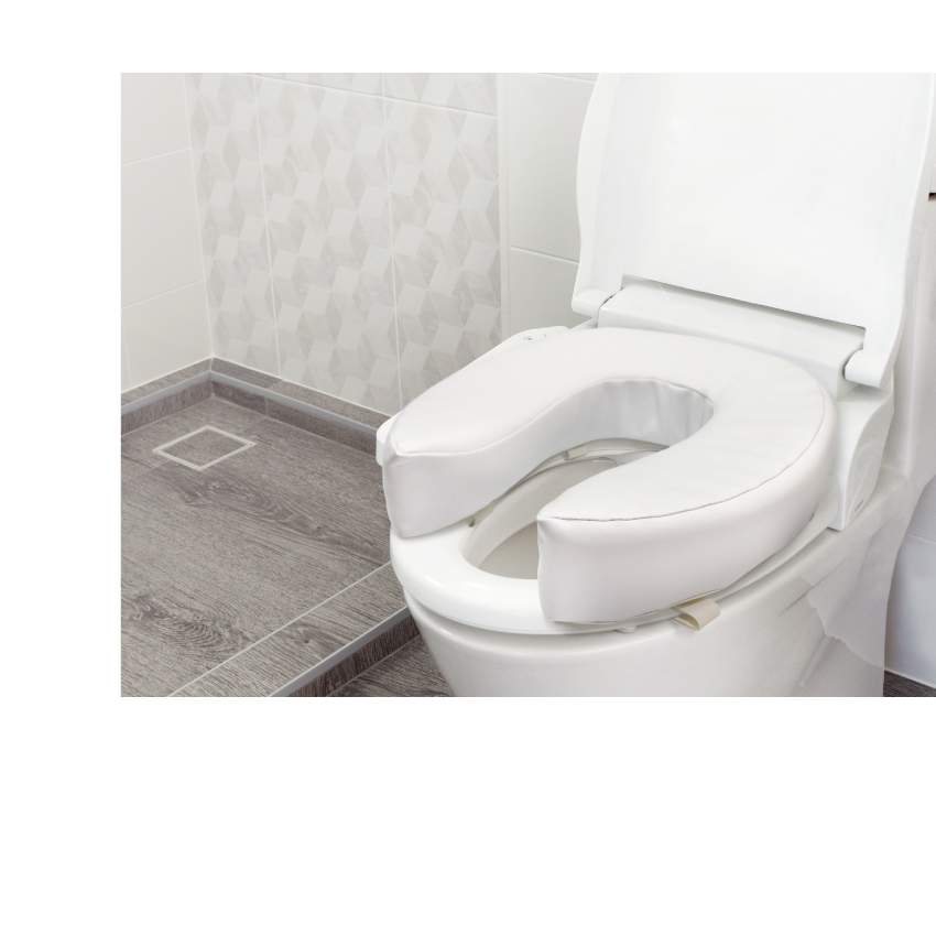 Soft Raised Toilet Seat 4" 4