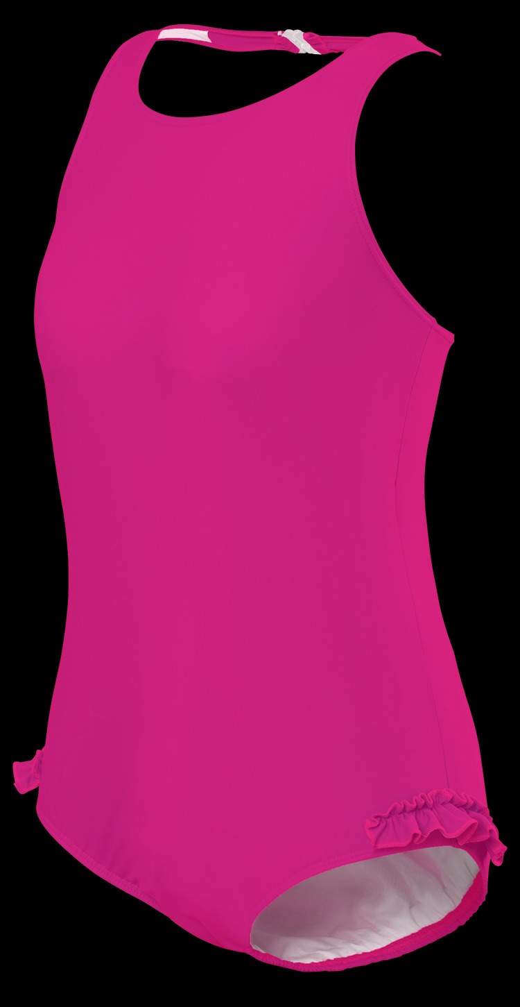 Kes-Vir™ Girls Continence Halterneck Swimsuit – Thai Pink 2