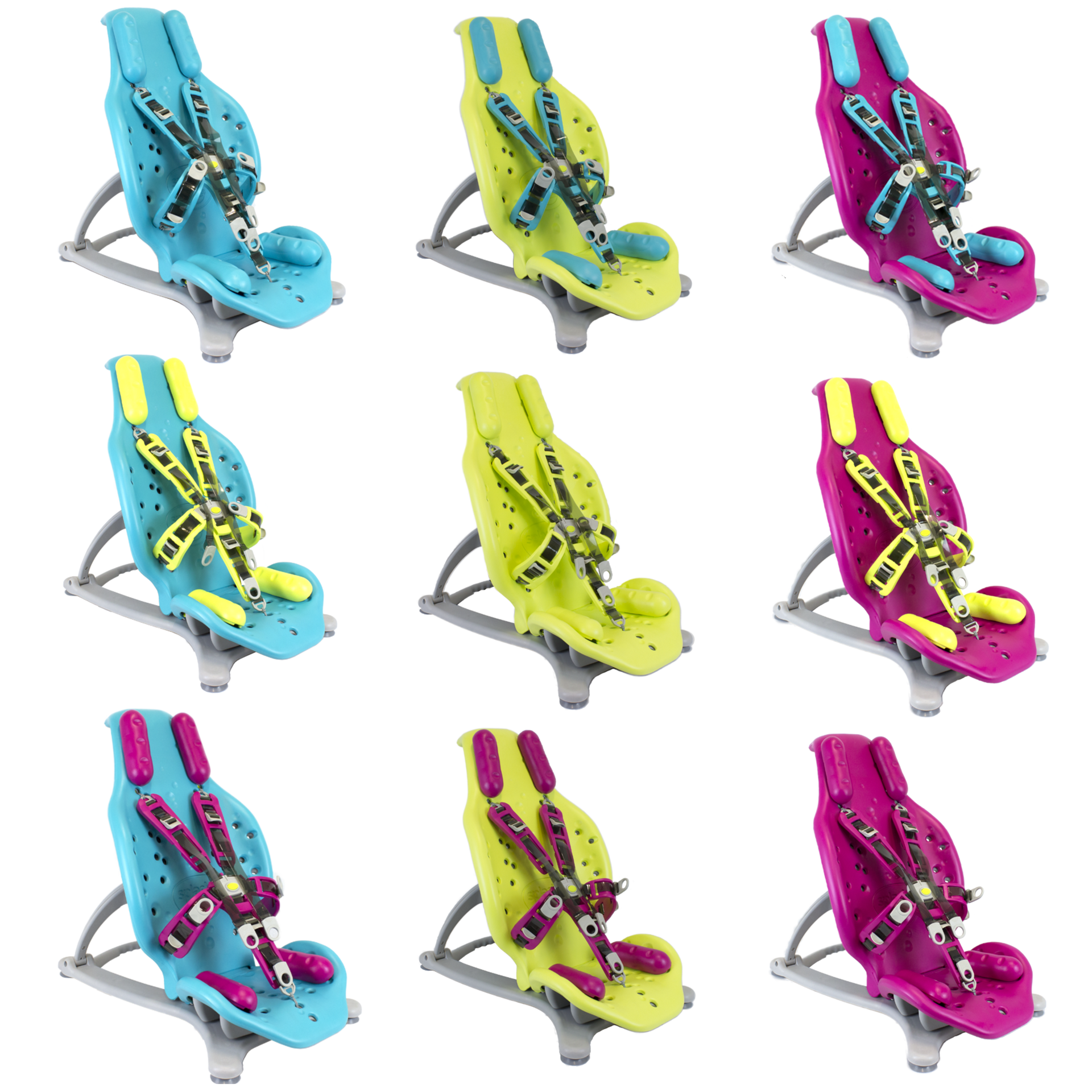 Firefly multipurpose bath seat colour variations