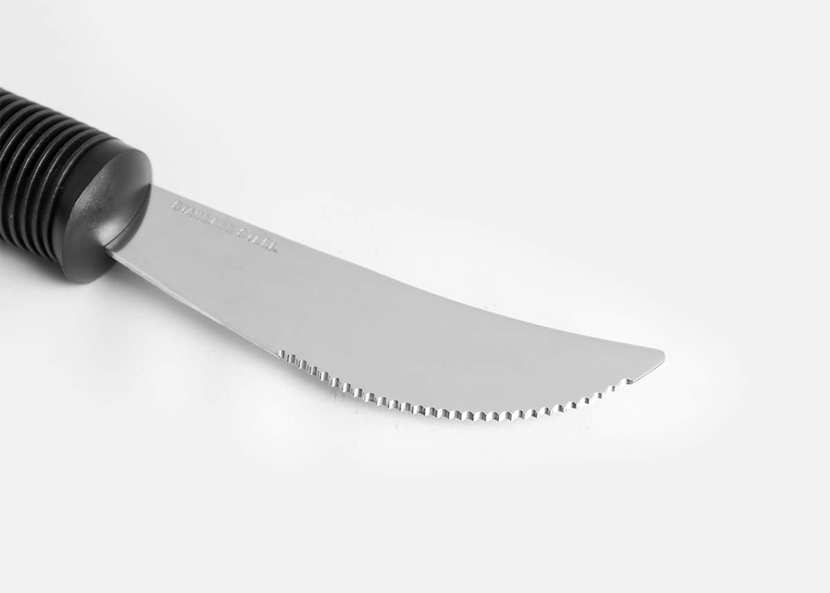 Serrated Rocker Knife - Red or Black 2