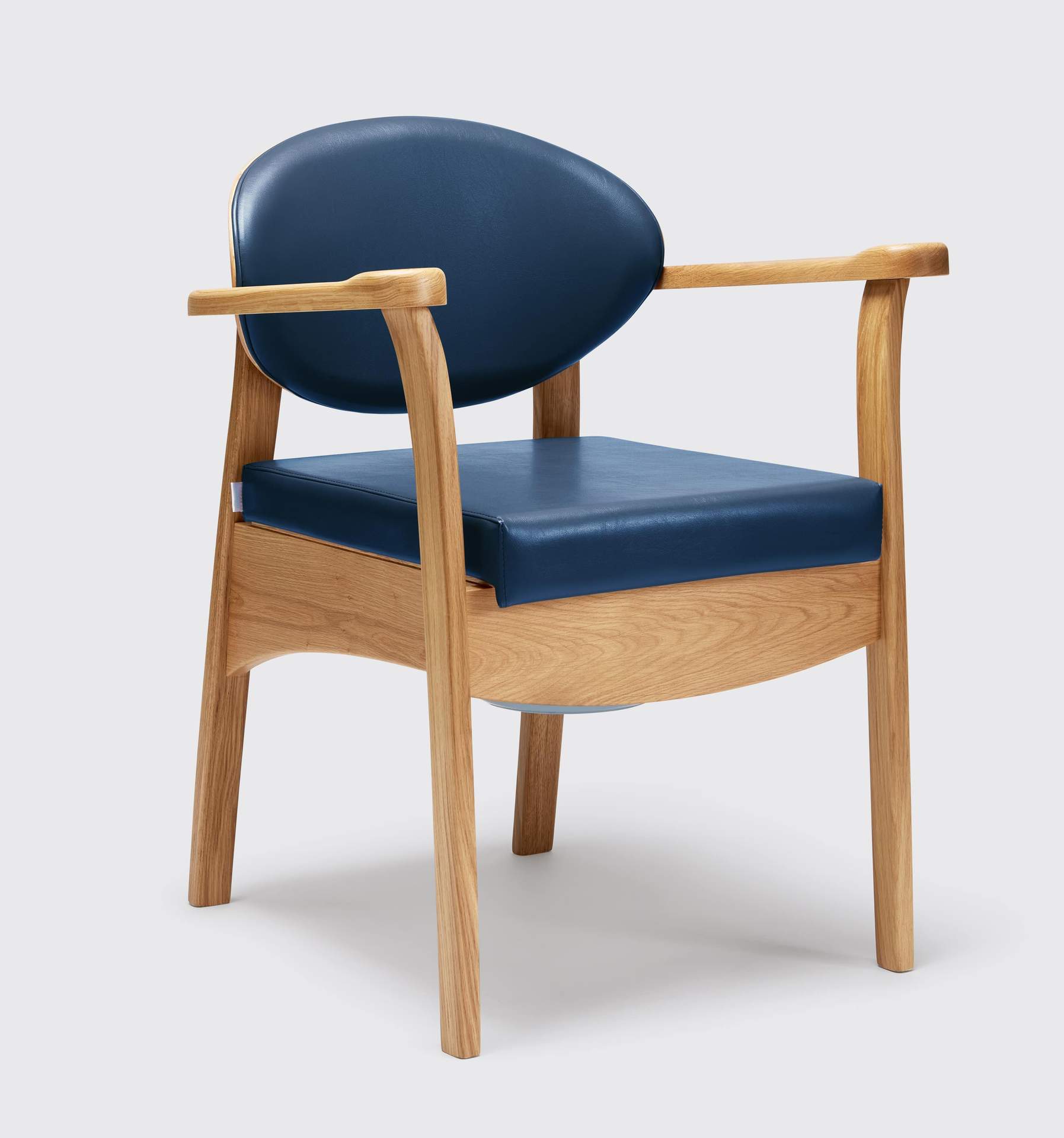 Wooden Commode Chair - Colour 'Navy'