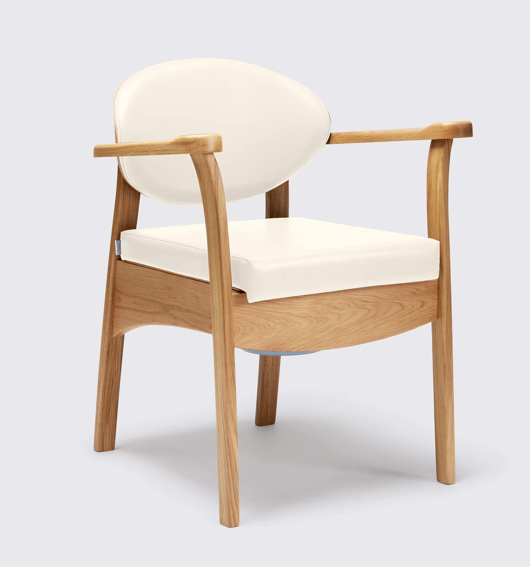 Wooden Commode Chair - Colour 'Off White'