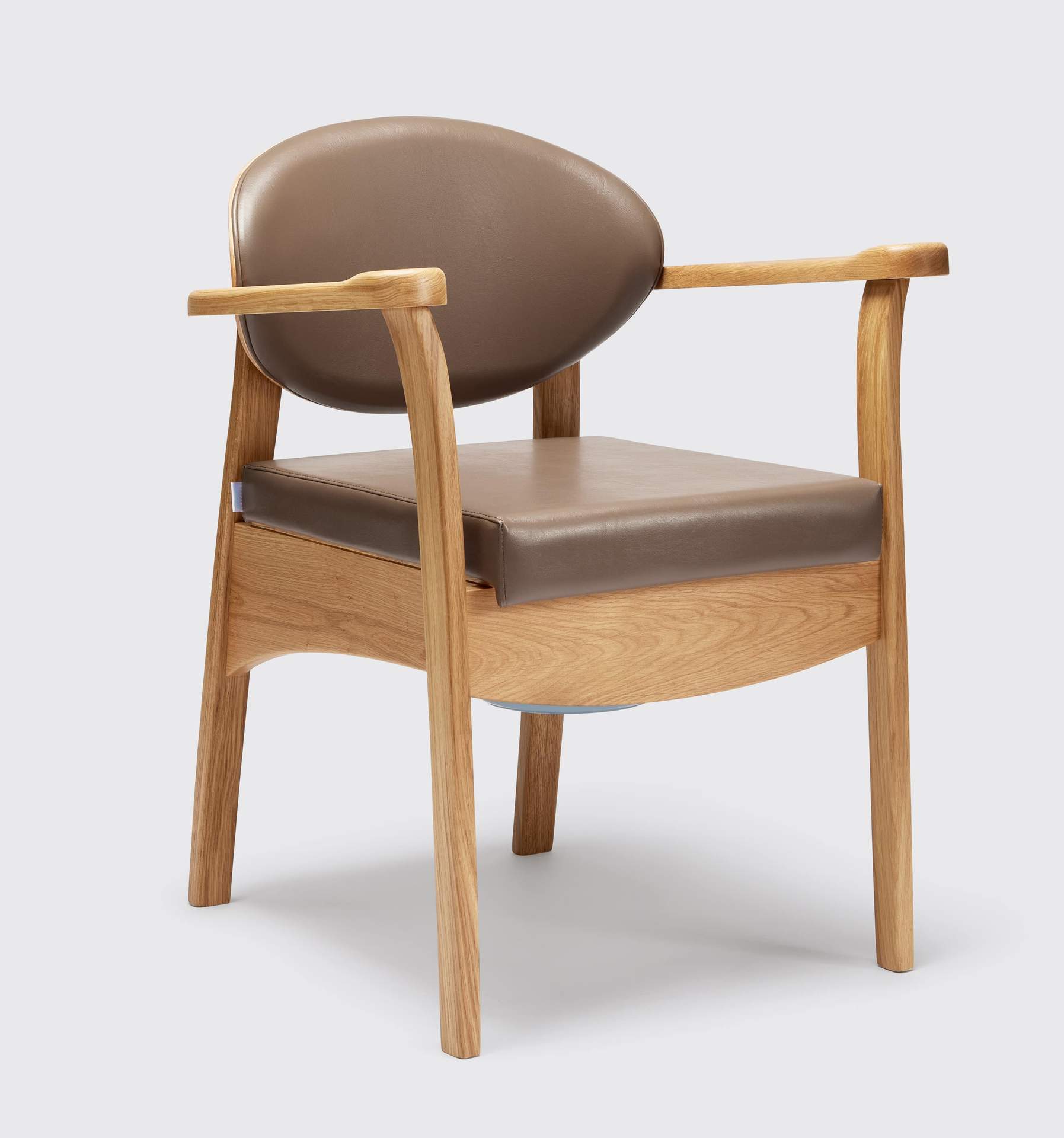 Wooden Commode Chair - Colour 'Mole'