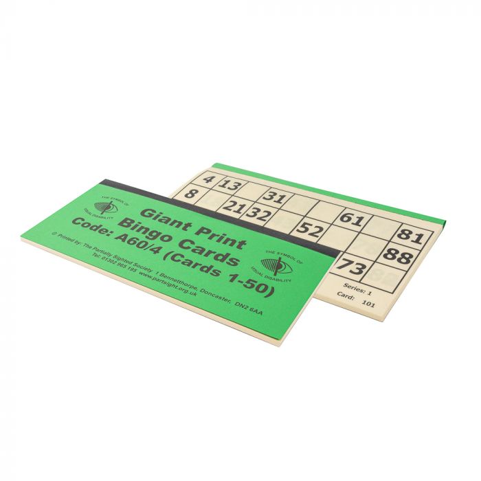 Giant Bingo Cards 101-150
 1