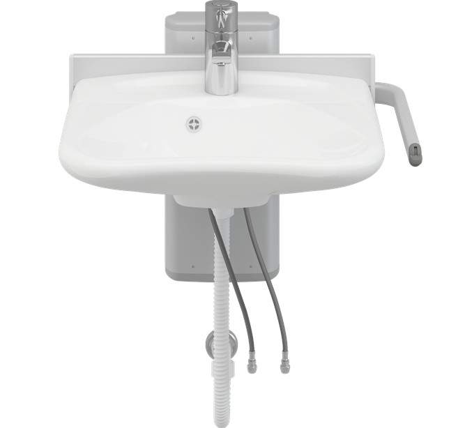 Pressalit Plus height adjustable basin, gas-assisted.  2