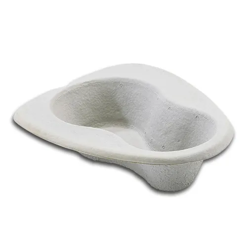 Grey disposable bed pan