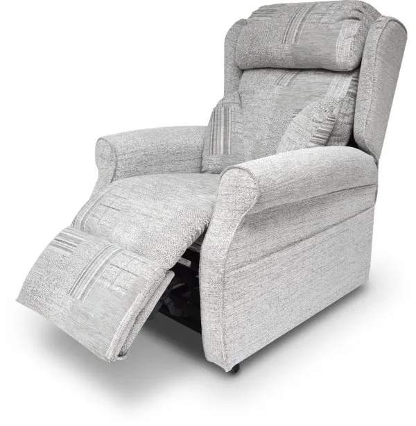 Cheltenham chair grey in reclined position