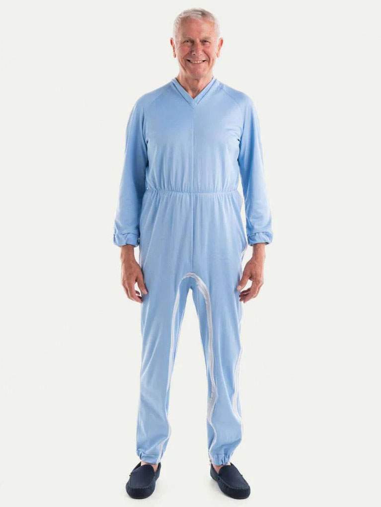 Unisex All-in-one Pyjamas With Shoulder To Ankle Zip