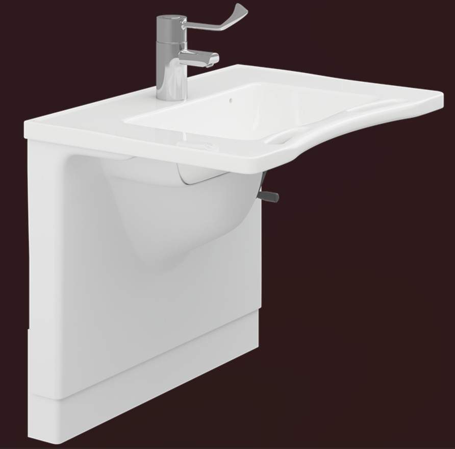 Pressalit MATRIX basin manually height adjustable. 1