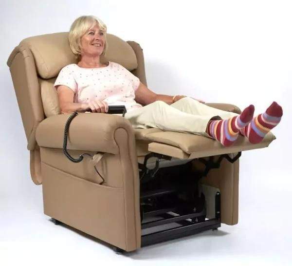 Contract express chair in reclined position
