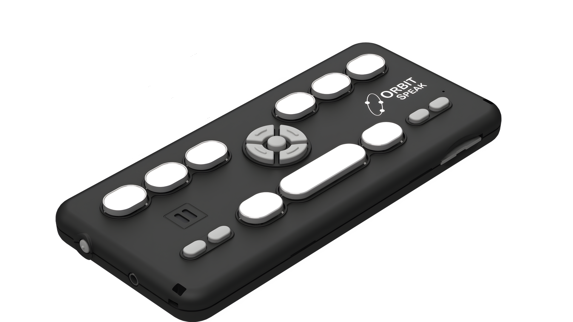Orbit Speak plus angle view with braille keypad on the top