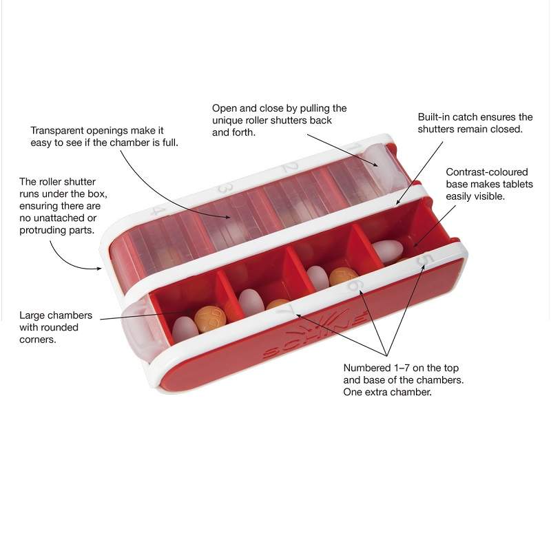 Pivotell Small Pill Organiser 4