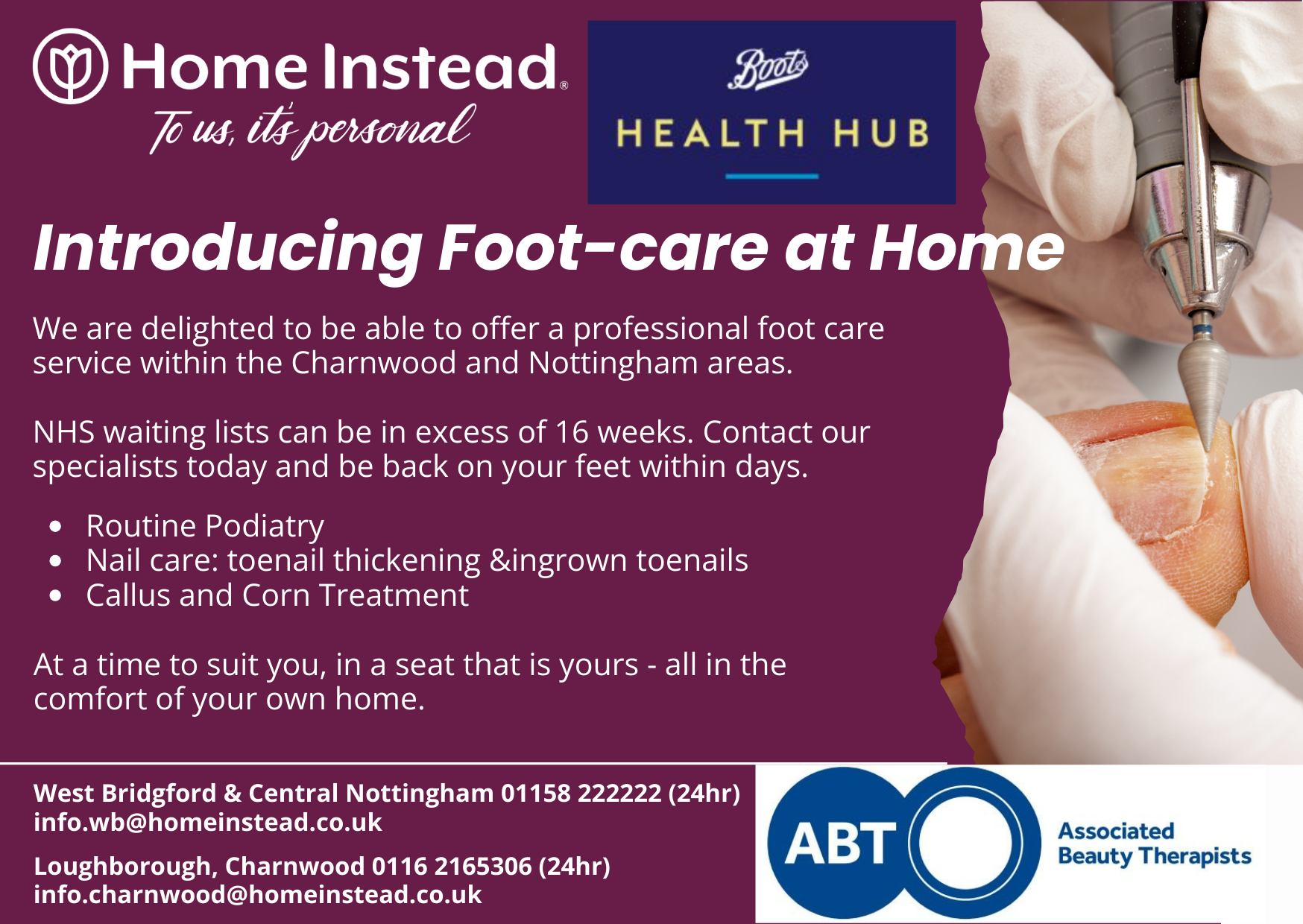 Footcare information poster