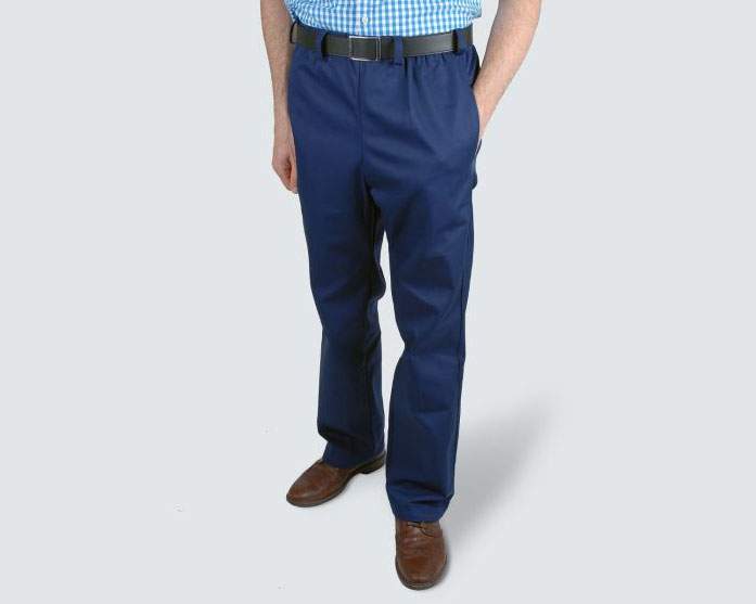 Men's Easy Pull On Elasticated Waist Chinos 1