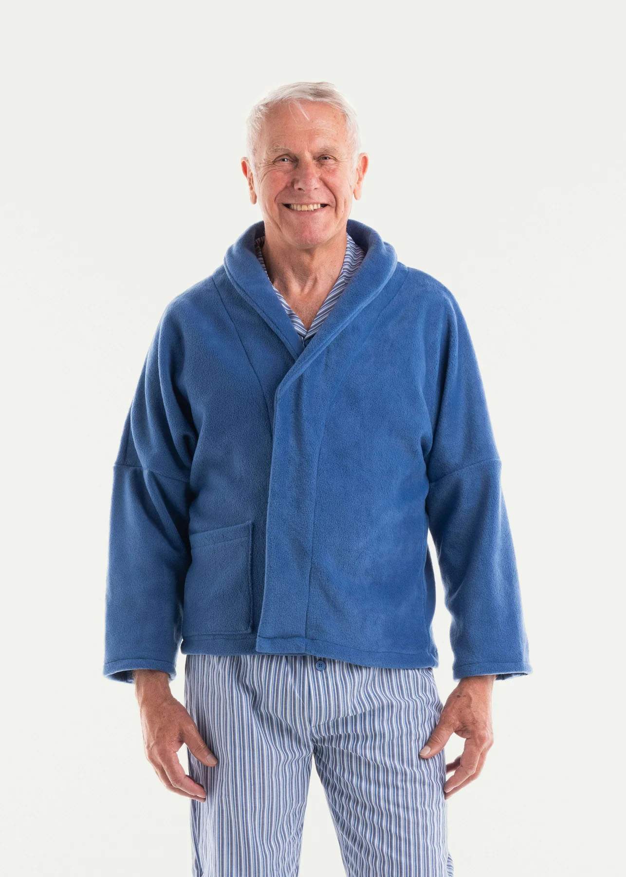 Adaptawear Men's Fleecy Bed Jacket 1