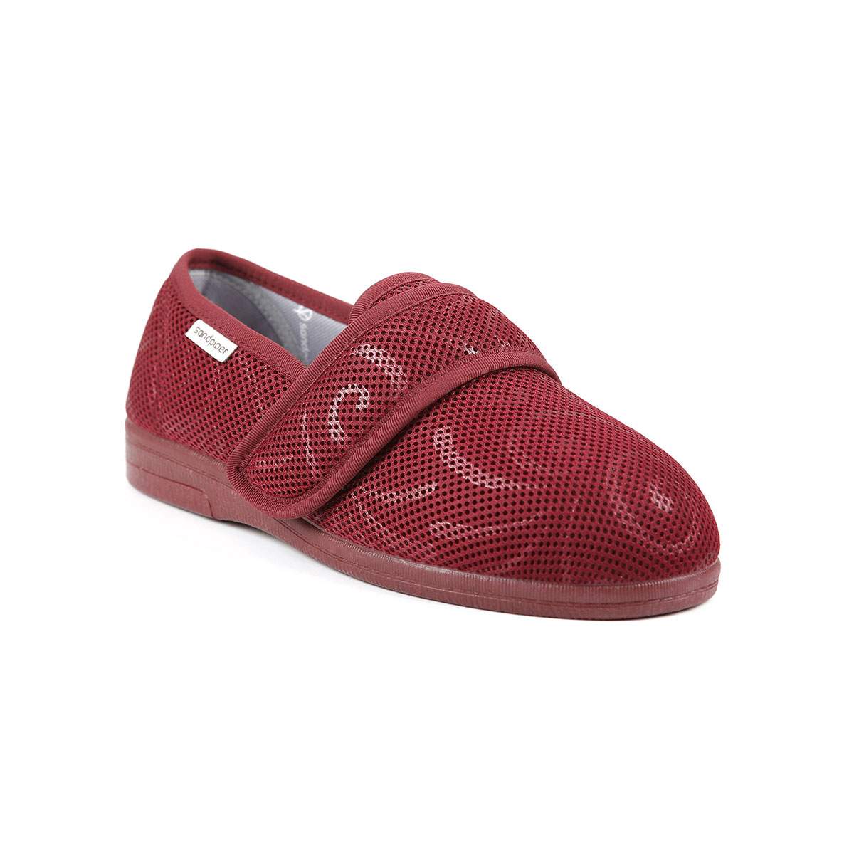 Red wine colour with swirl pattern Sophie slipper