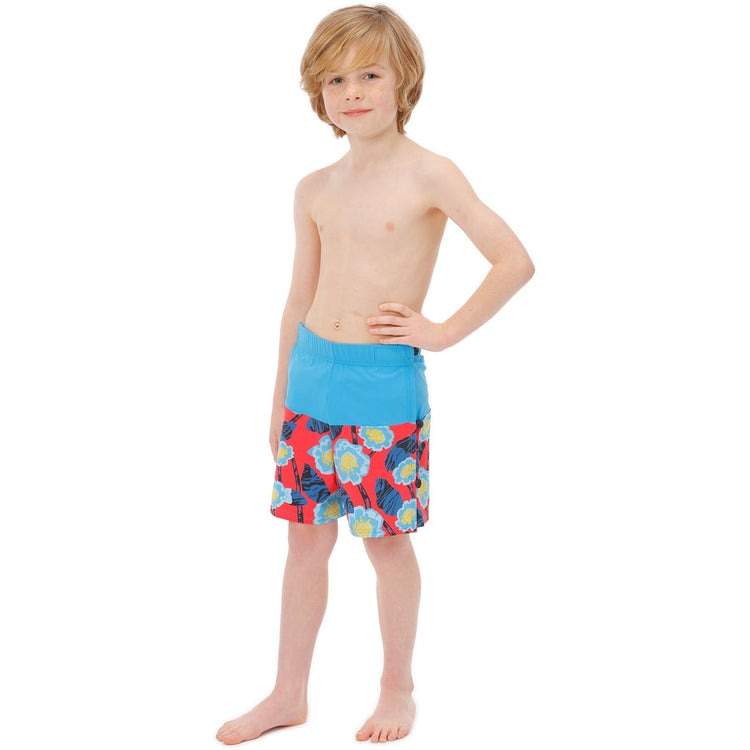 Kes-Vir™ Boys Continence Wrap Swim Shorts – Floral Blue 4