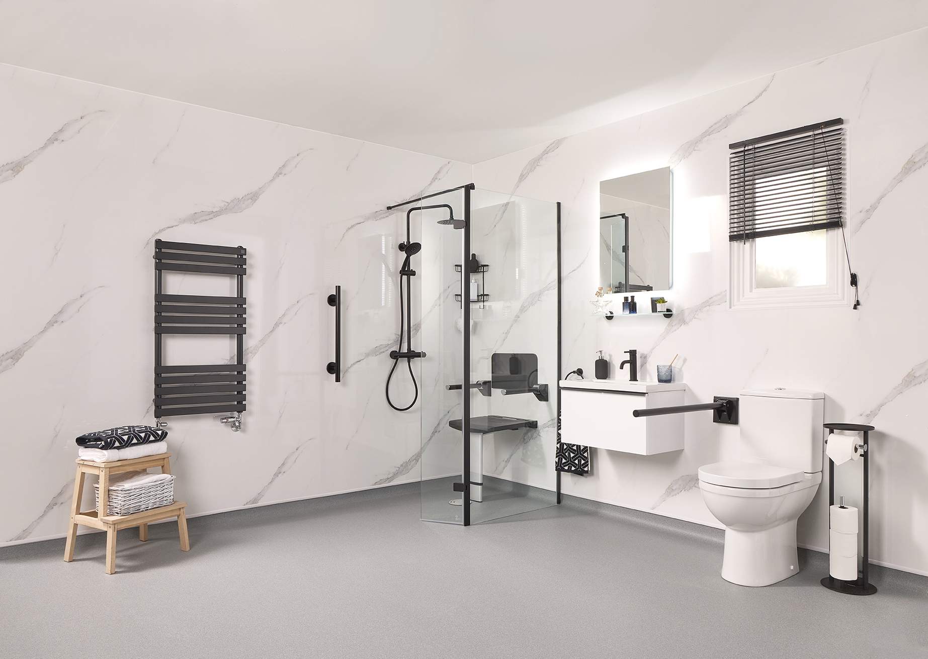 Accessible bathroom suite