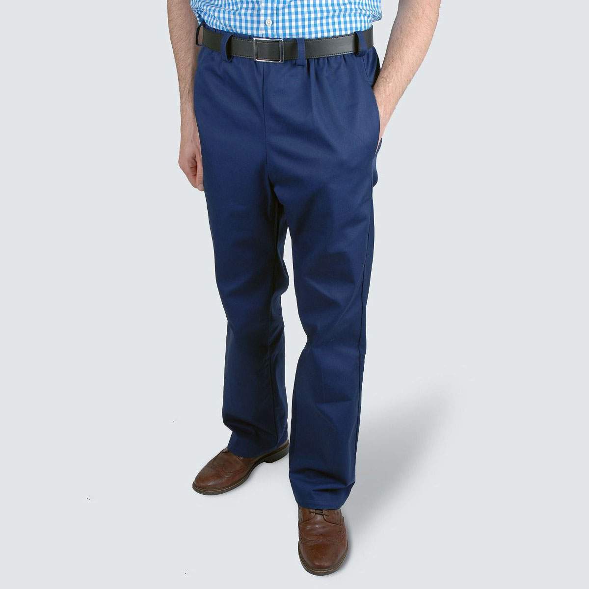 Men’s Elasticated Waist Easy-Care Chinos 3