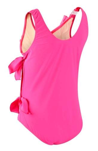 Kes-Vir™ Girls’ Adaptive Wrap Waterfall Swimsuit with Built-In Waterproof Brief – Pretty Pink 2