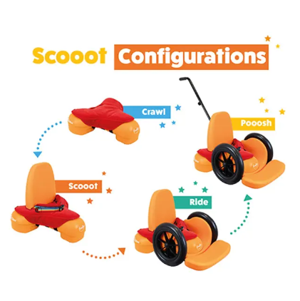 Scooot ride on configurations