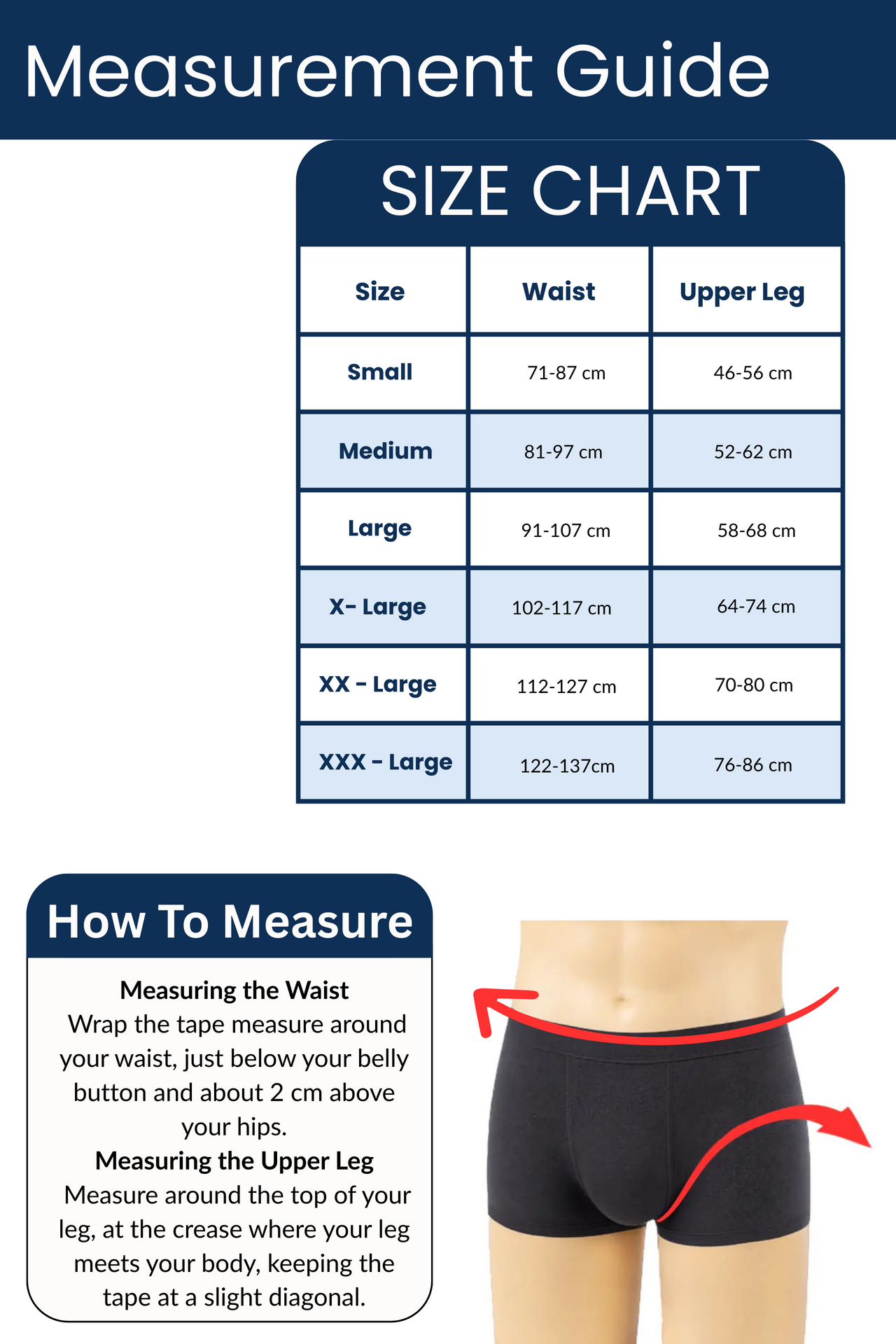 Size Guide mens