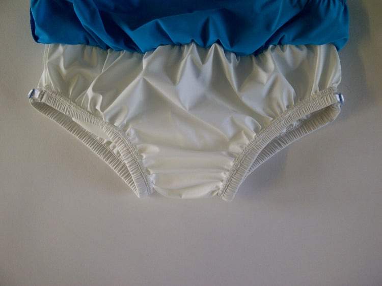 Boys' Incontinence Swim Shorts with Built-In Waterproof Kes-Vir™ Boys’ Incontinence Swim Trunks with Built-In Waterproof Brief – Floral BlueBrief (Kes-Vir) 4